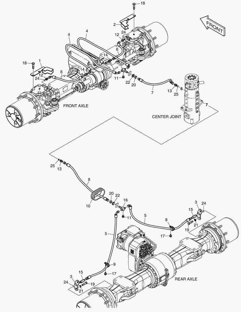 Спецтехника 2160 BRAKE PIPING
