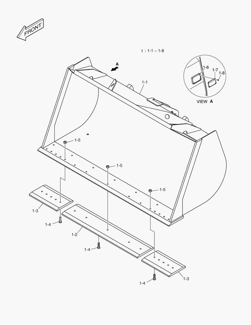 5110 BUCKET - 2.8mВі - CUTTING EDGE