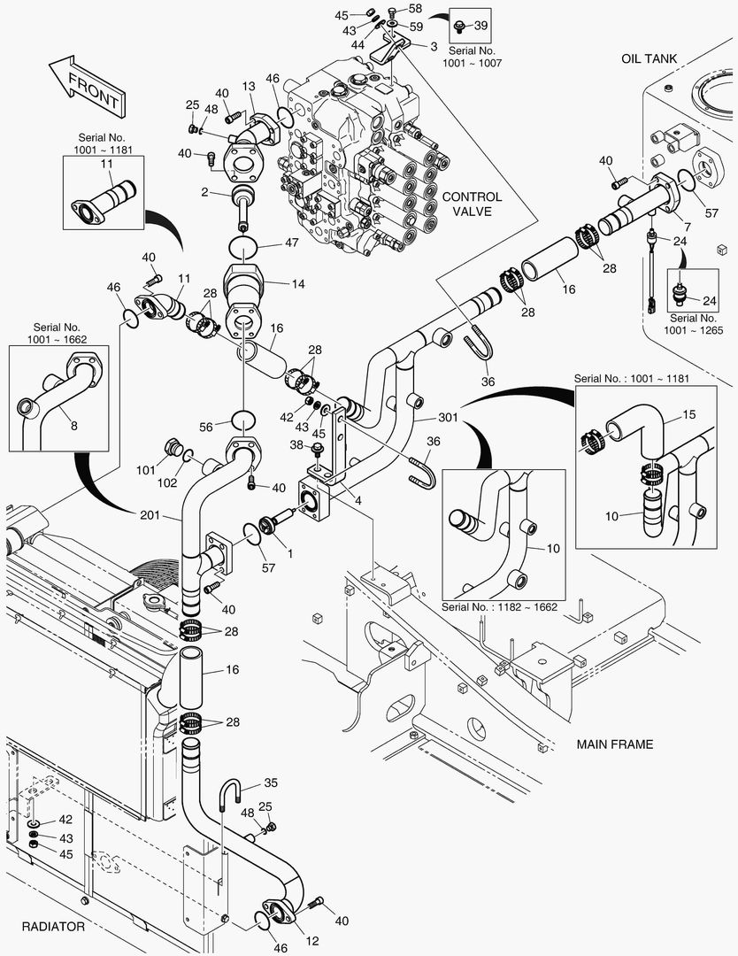 1260 OIL COOLER PIPING(2) - OIL COOLER