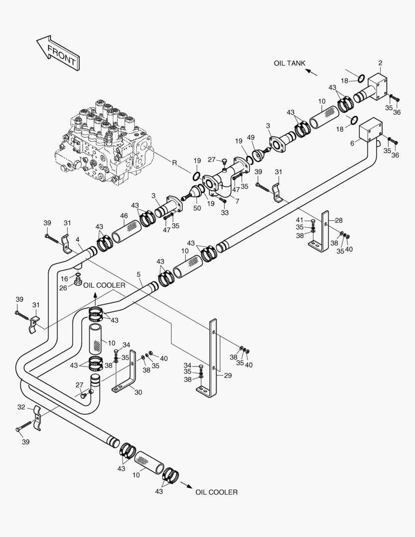 ТУБОПРОВОД МАСЛЯНОГО РАДИАТОРА(1)
