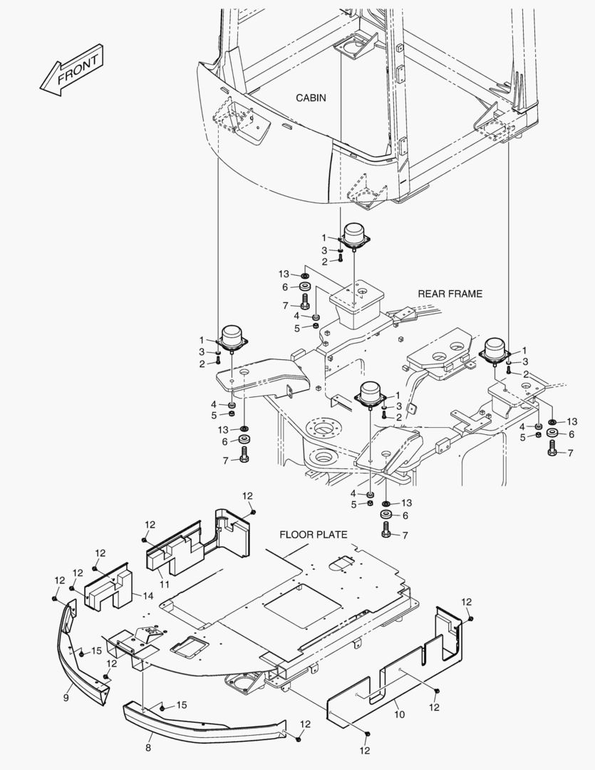 УСТАНОВКА КАБИНЫ