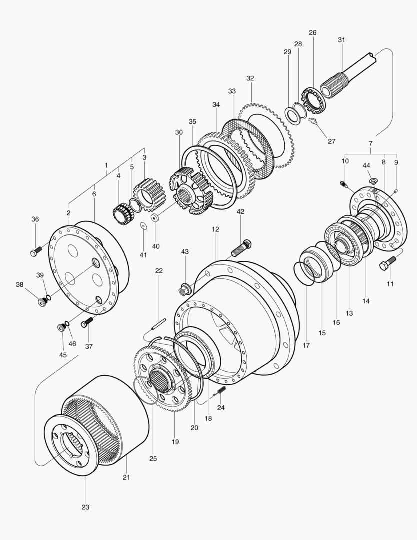 ПЕРЕДНЯЯ ОСЬ ПЛАНЕТАРНОЙ ПЕРЕДАЧИ-ЛОКАЛЬНЫЙ