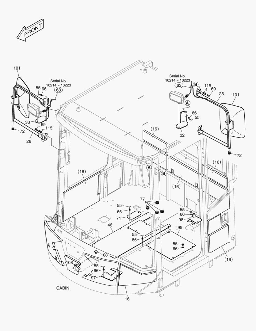 5730 CABIN(2) - BODY(WITHOUT ROOF)