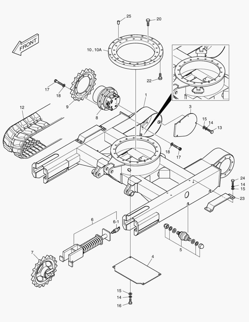 РАМА ГУСЕНИЦЫ - 1300 мм