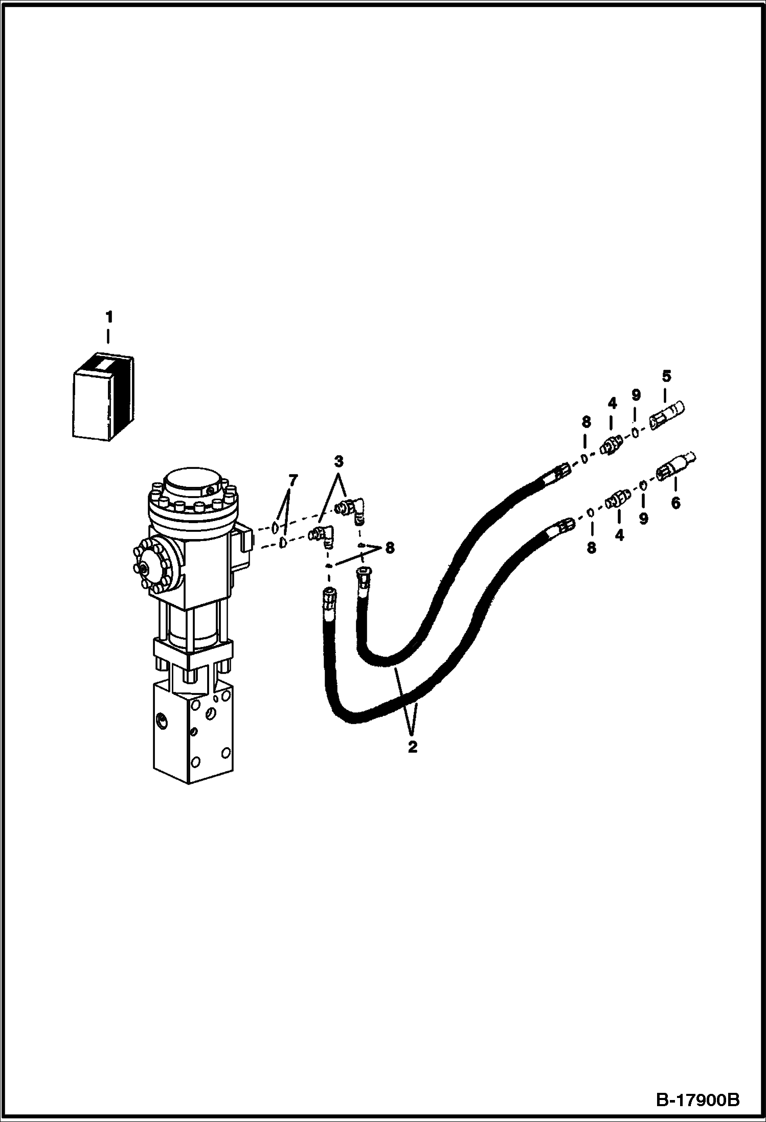 ГИДРОМОЛОТ (КОМПЛЕКТ ШЛАНГОВ) (B700) (ИСПОЛЬЗУЕТСЯ НА 725S)