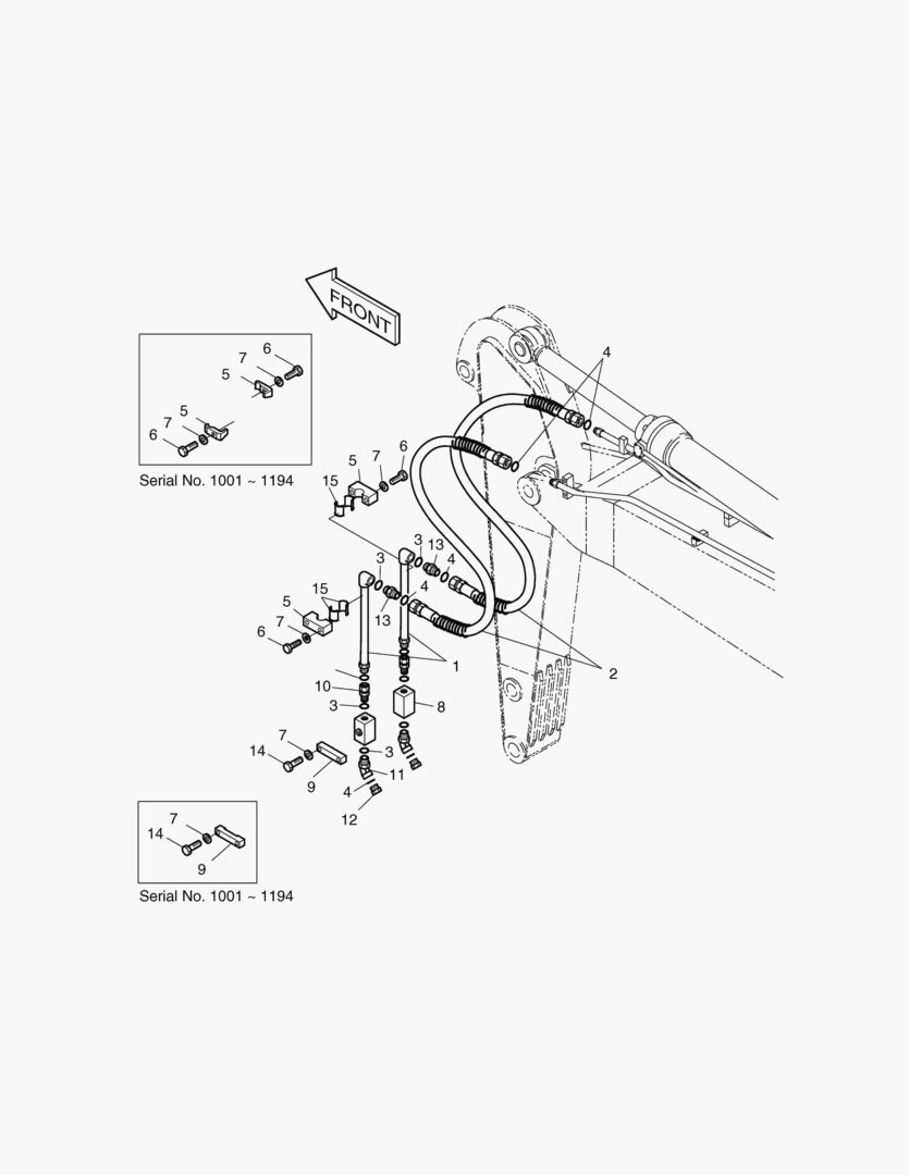Спецтехника 7300 ARM PIPING-ARM 2.0m(ONE & TWO WAY)