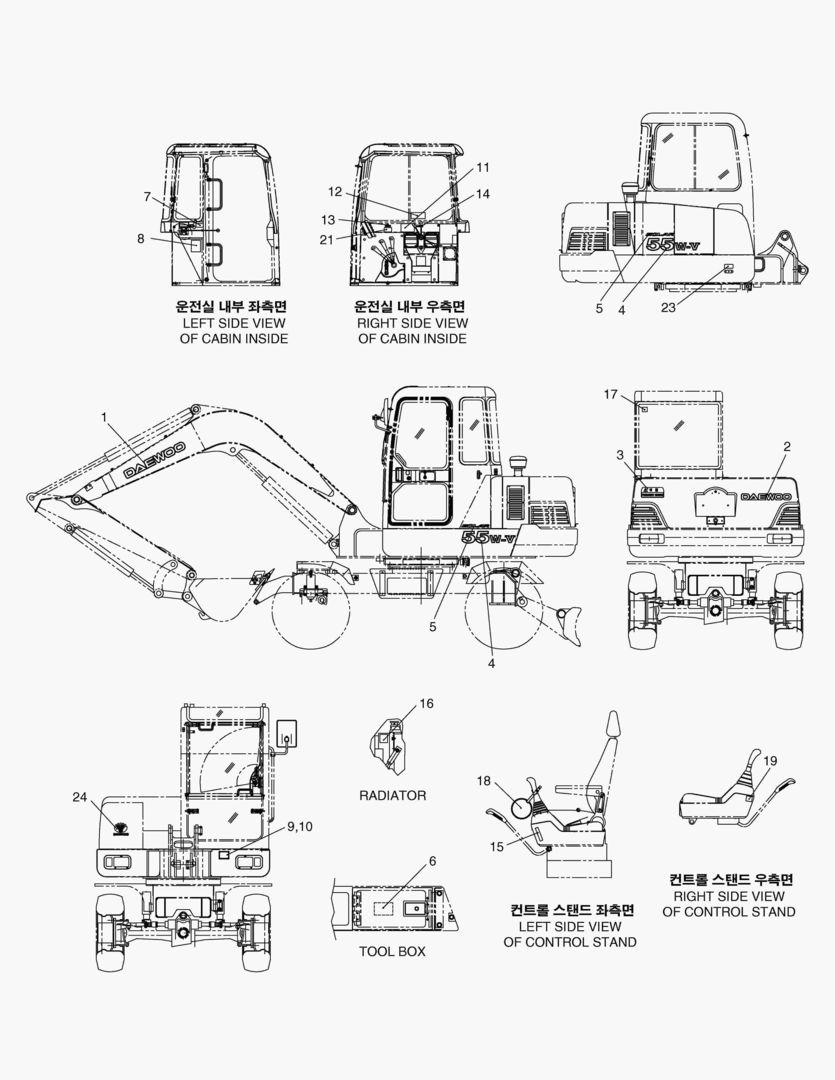 ЗАВОДСКАЯ ТАБЛИЧКА-КОРЕЯ