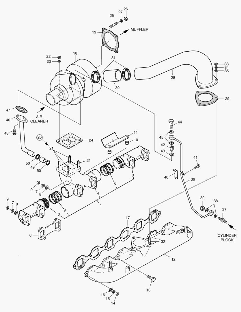 013 INTAKE & EXHAUST MANIFOLD