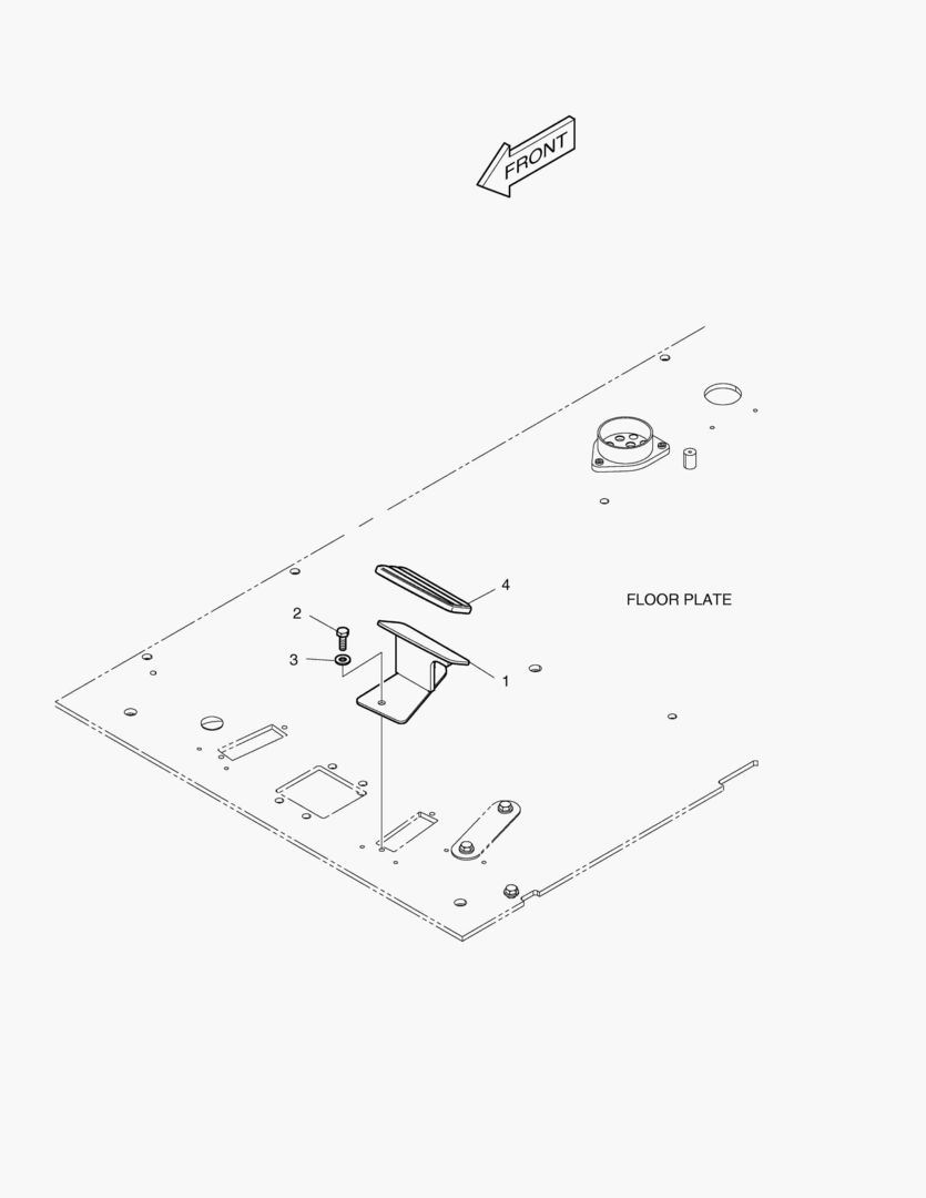 ПОДСТАВКА ДЛЯ НОГ - ЛЕВОСТОРОННИЙ