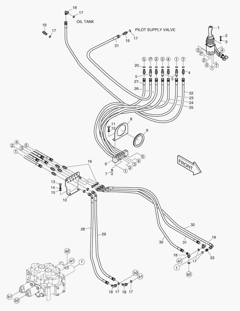 ТРУБОПРОВОД СЕРВОУПРАВЛЕНИЯ-2 КАТУШКИ