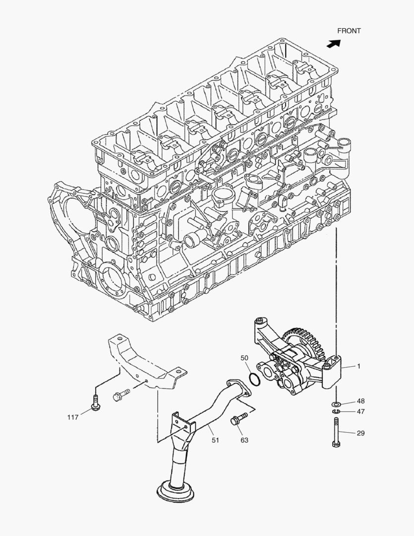 МАСЛЯНЫЙ НАСОС И ФИЛЬТР ПРЕДВАРИТЕЛЬНОЙ ОЧИСТКИ МАСЛА