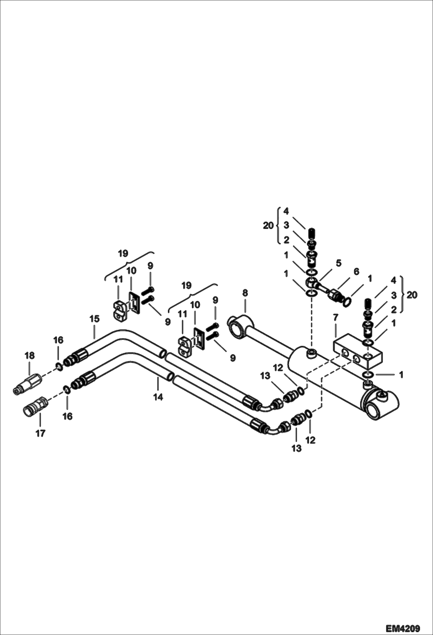 НАКЛОННЫЙ КОВШ (ГИДРАВЛИЧЕСКАЯ СИСТЕМА НАКЛОНА) (800 ММ - ALNP ) (800 ММ - AJMB) (1000 ММ - AJMC) (1000 ММ - AM61)