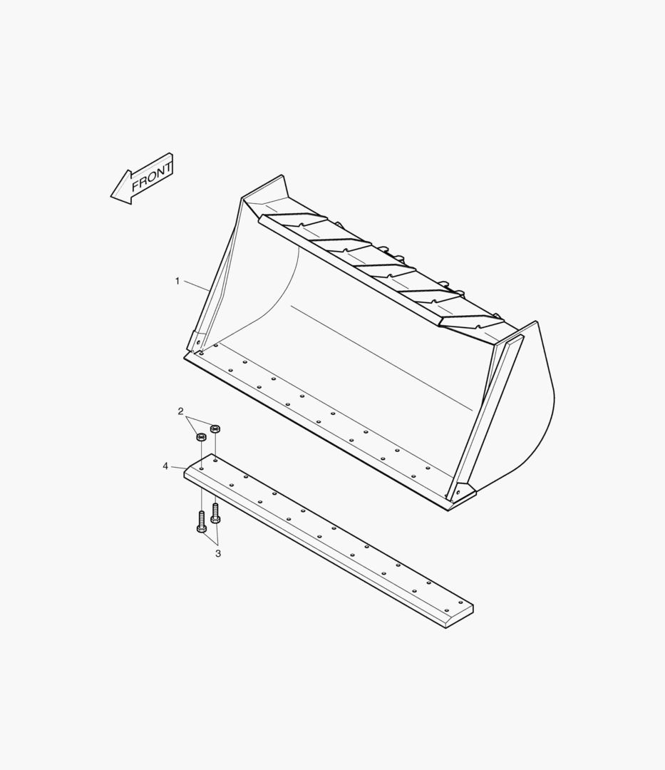 2171 BUCKET-3.9mВіCUTTING EDGE [1066~]