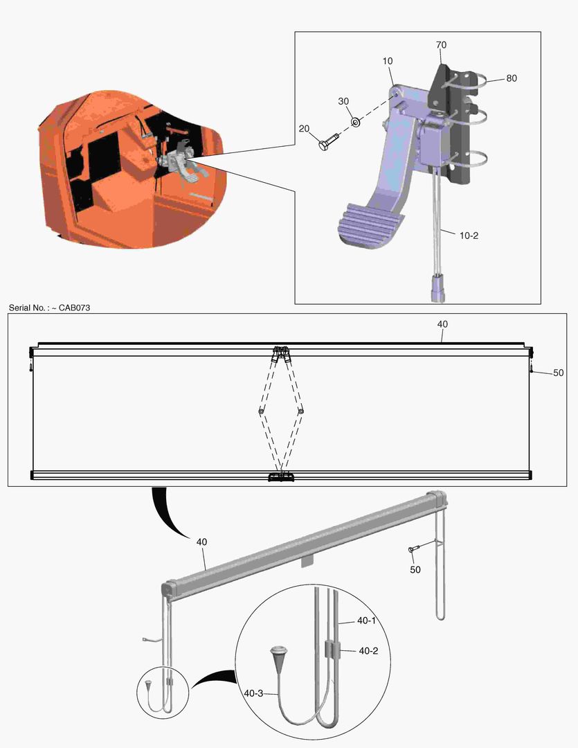 Спецтехника G320-4 BRAKE PEDAL ASS`Y