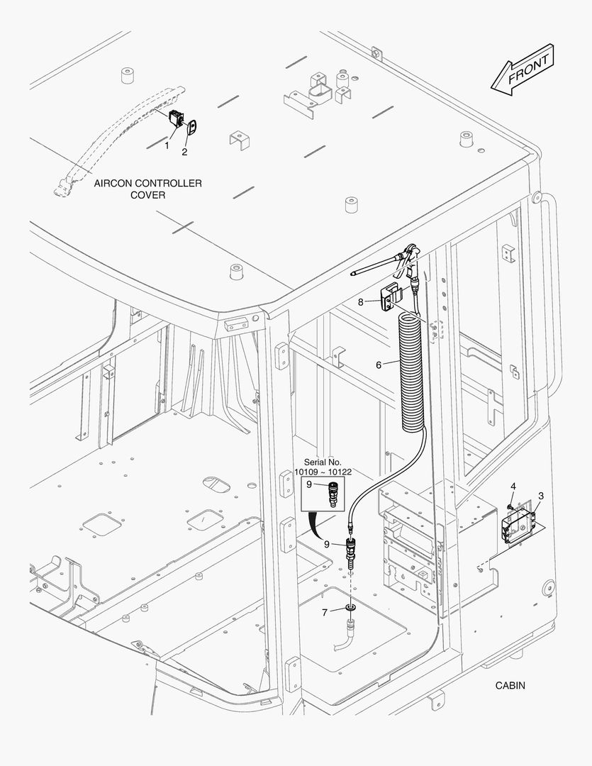 5250 AIR COMPRESSOR MOUNTING - ELECTRIC