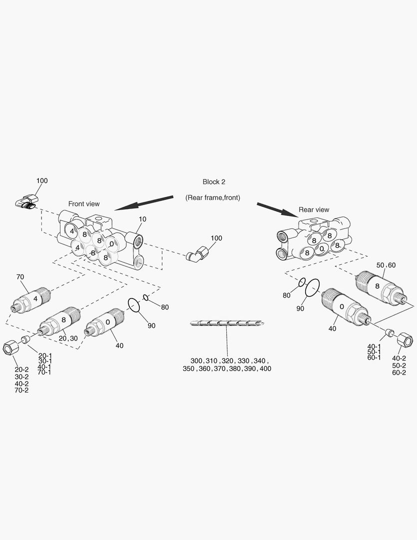 G490-80 CENTRAL LUBRICATION, BLOCK 2