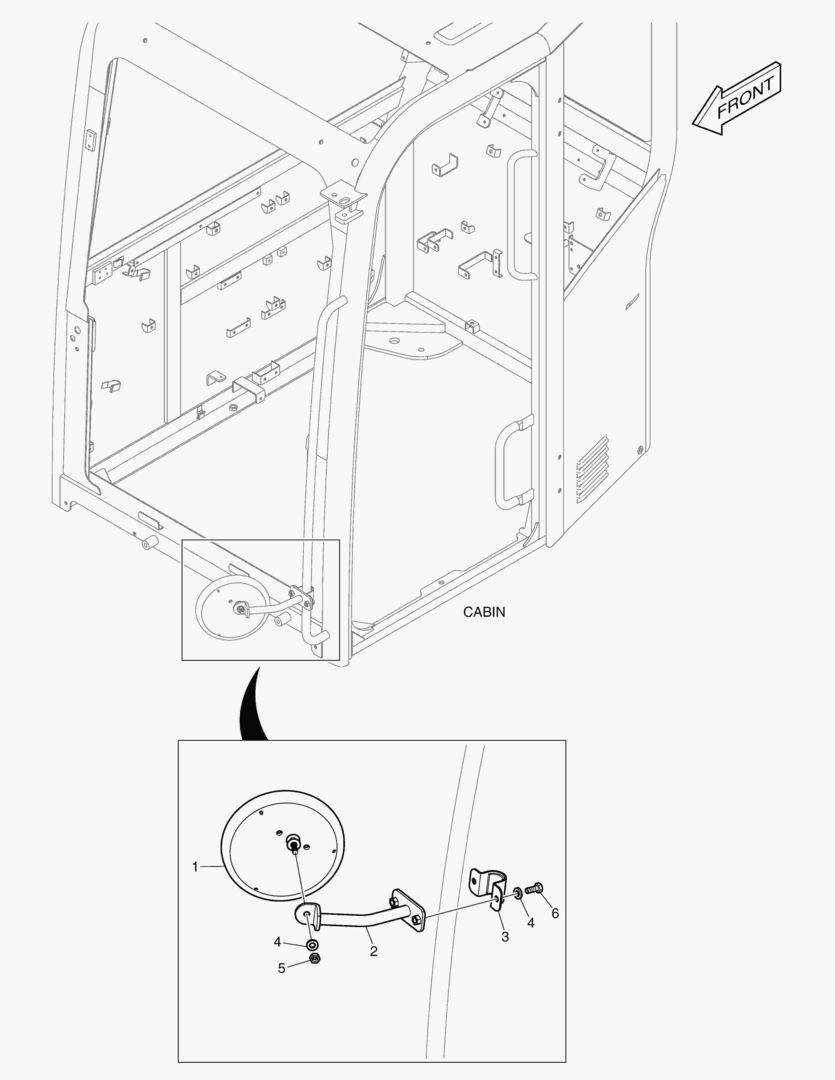 1415 MIRROR - ADDITIONAL(CABIN) [1880~]