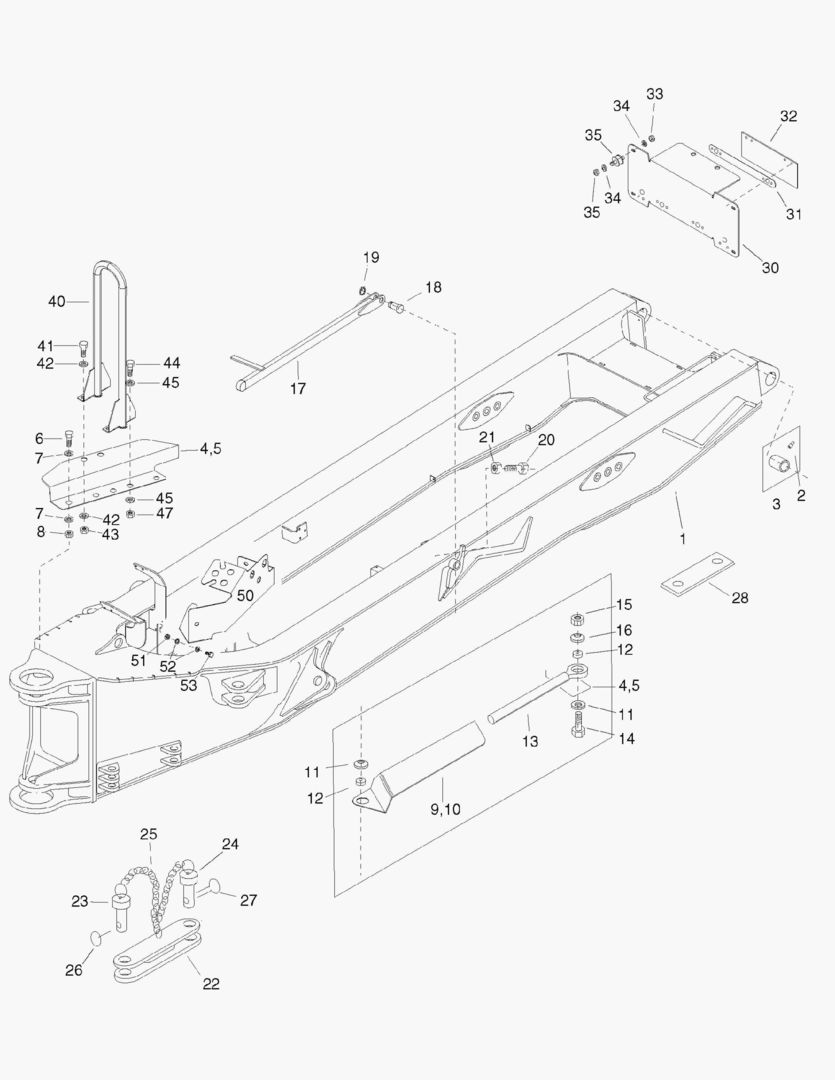 G081-1 REAR FRAME