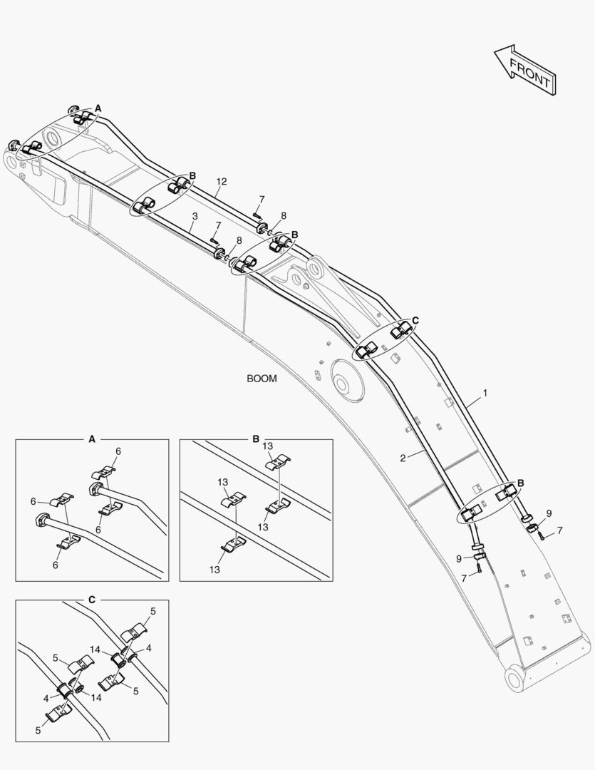 6210 BOOM PIPING - ONE & TWO WAY