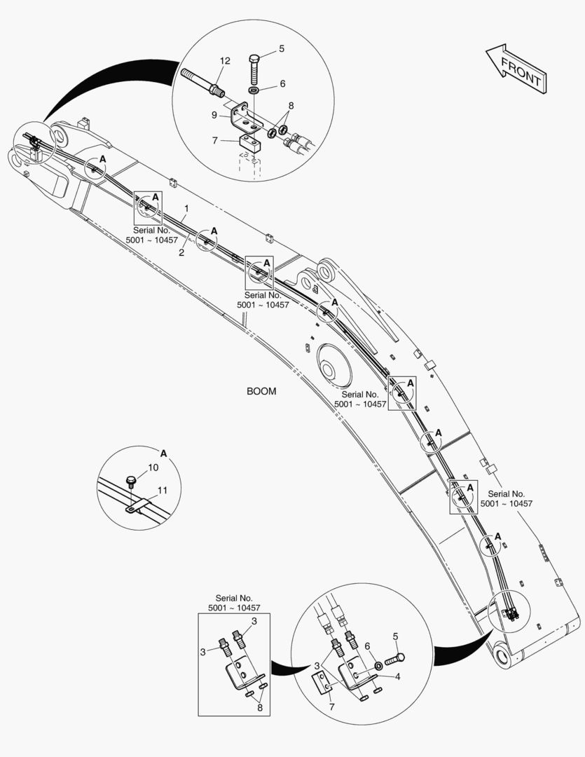 6370 BOOM PIPING - QUICK CLAMP