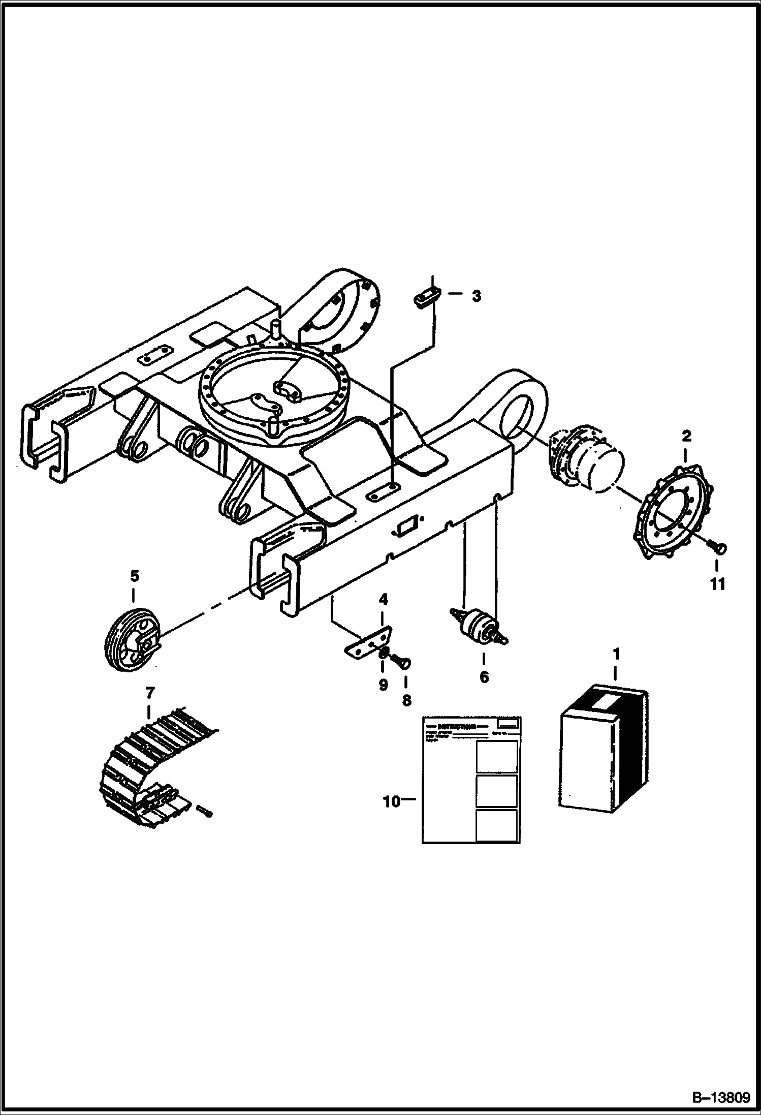 КОМПЛЕКТ ГУСЕНИЦ (ИЗ СТАЛИ) (ЗАМЕНА РЕЗИНОВОЙ НАКЛАДКИ ГУСЕНИЧНОГО ЗВЕНА НА СТАЛЬНУЮ (КРОМЕ РЕЗИНОВЫХ ГУСЕНИЦ 6663906)
