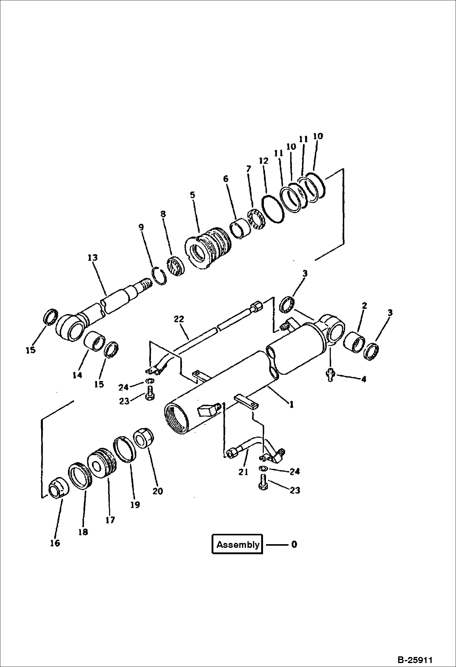 ЦИЛИНДР СТРЕЛЫ (ДЛЯ КАБИНЫ)