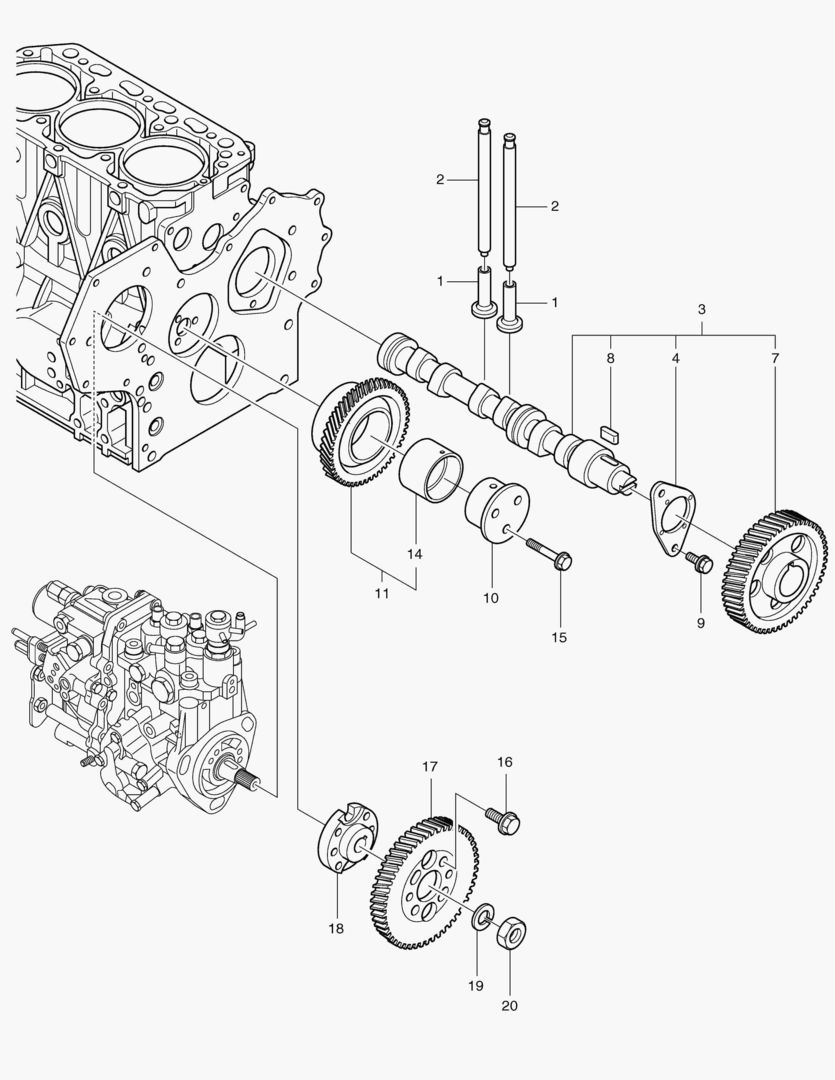 007 CAMSHAFT & DRIVING GEAR