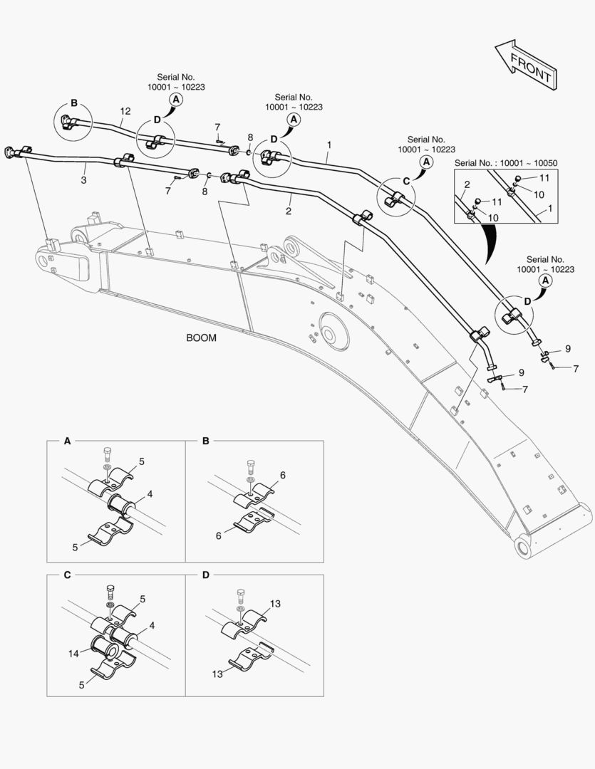 6230 BOOM PIPING - ONE & TWO WAY