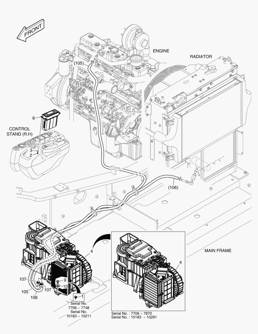 7900 AIRCONDITIONER(1) - HEATER(ROPS) [7706~]