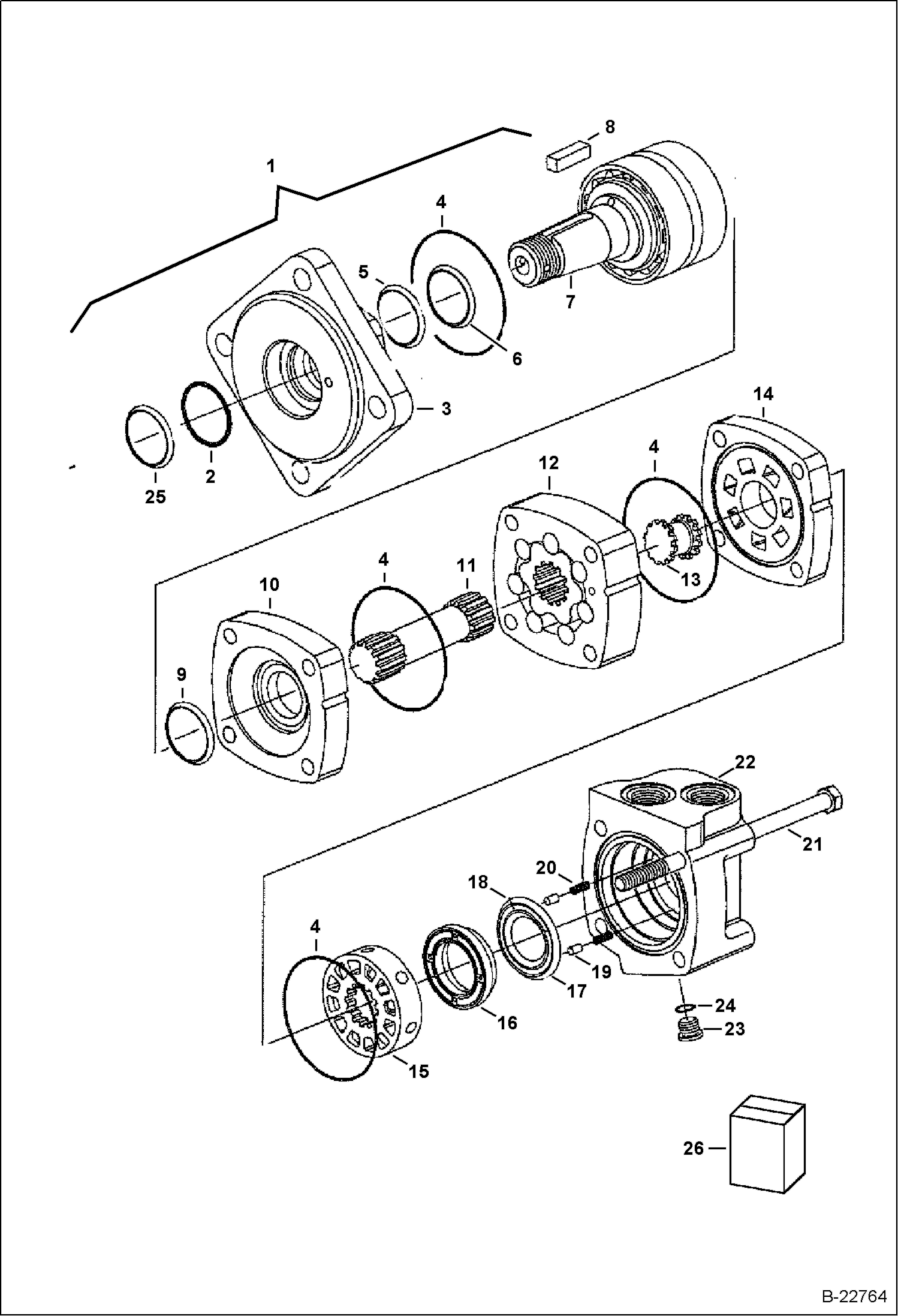 ПРИВОДНОЙ ЭЛЕКТРОДВИГАТЕЛЬ (СЕРИЙНЫЙ НОМЕР 538711001 - 538711526)