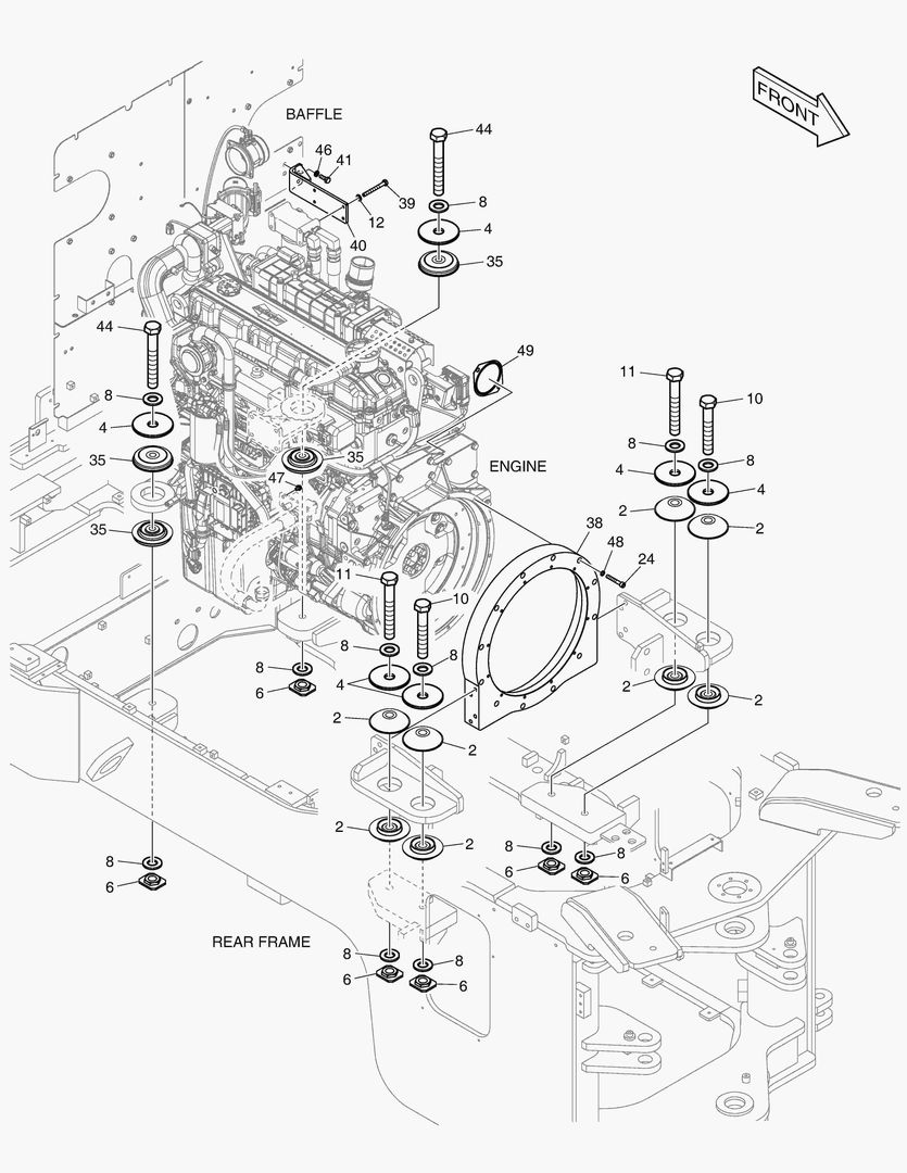 МОНТАЖ ДВИГАТЕЛЯ