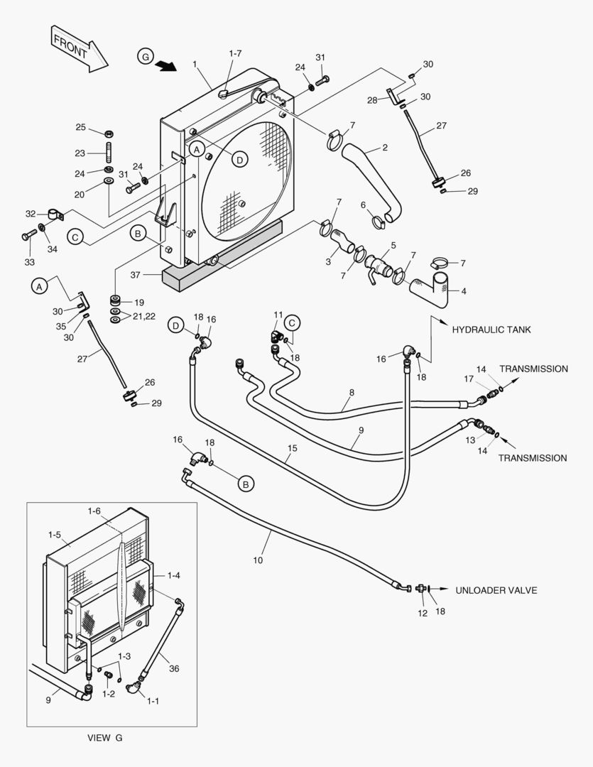 1271 COOLER PIPING-DE12T [254~]