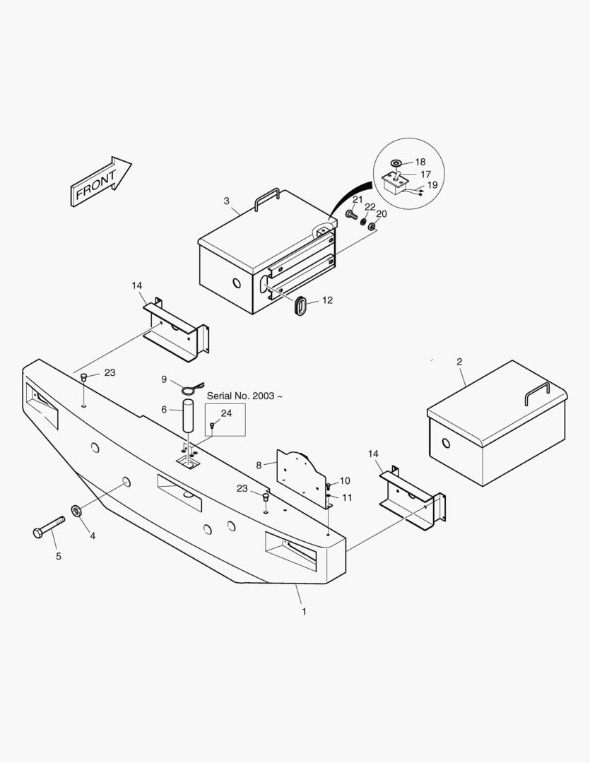1380 COUNTER WEIGHT & BATTERY BOX