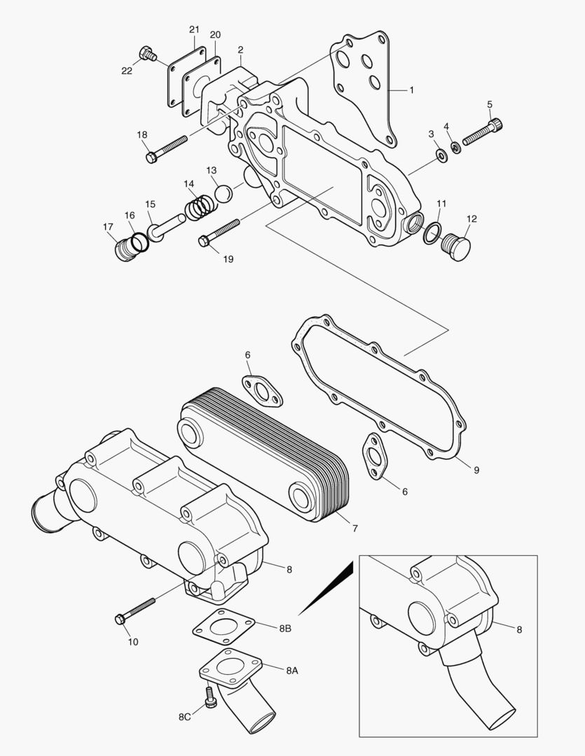 Схема 021 OIL COOLER