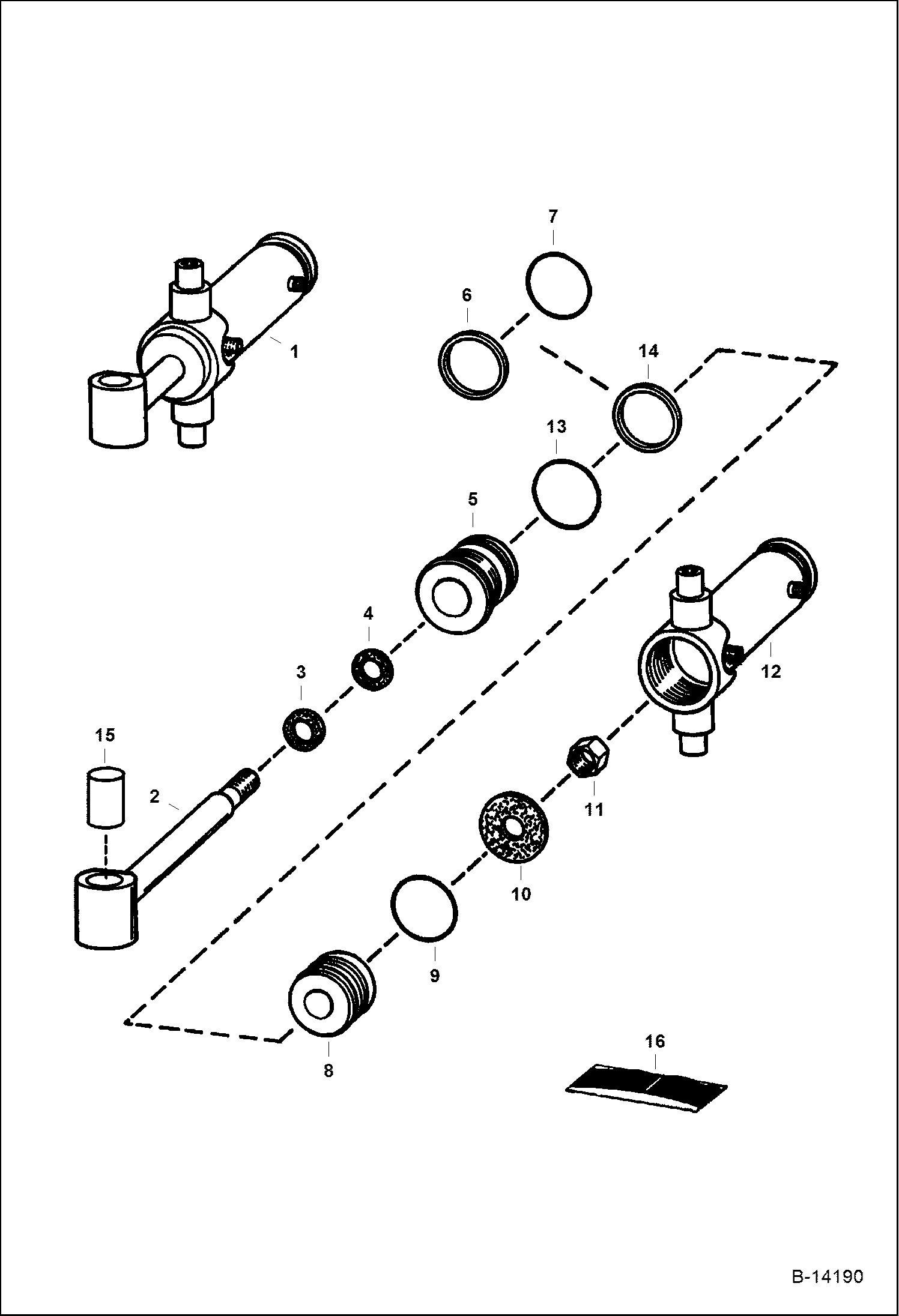 ЦИЛИНДР ПОВОРОТА (401500101 И ВЫШЕ) (232900101 И ВЫШЕ)