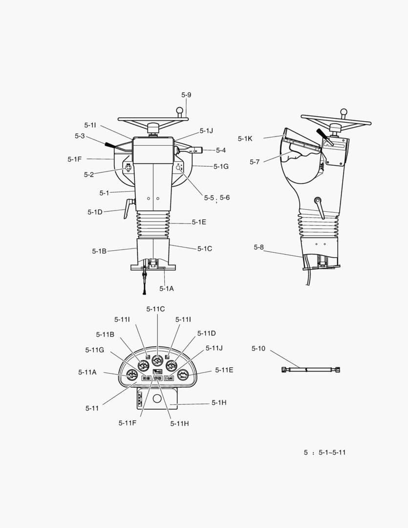 Спецтехника 1410 ELECTRIC PARTS (9) - CONSOLE BODY [10001~10328]