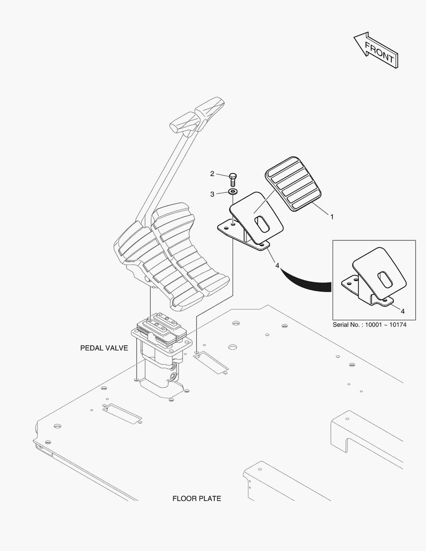 ПОДСТАВКА ДЛЯ НОГ - ПРАВОСТОРОННИЙ