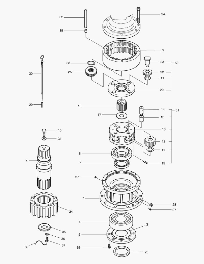 Спецтехника 4150 SWING REDUCTION GEAR [1001~1636] - главное фото