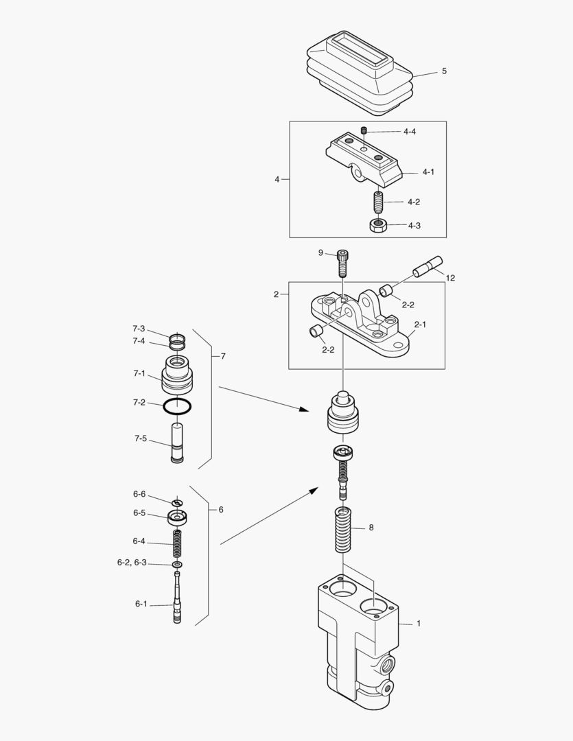 КЛАПАН ПЕДАЛЬНЫЙ - 2 ПУТИ