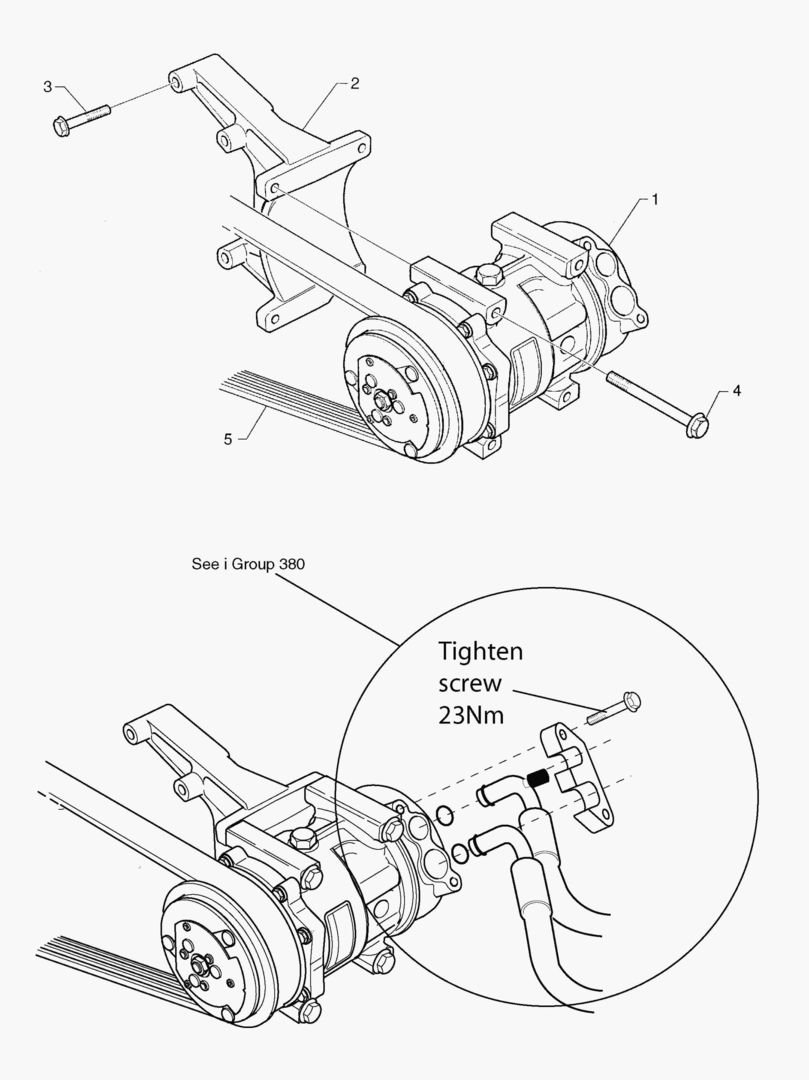 G010-96 COMPRESSOR MOUNTING AC