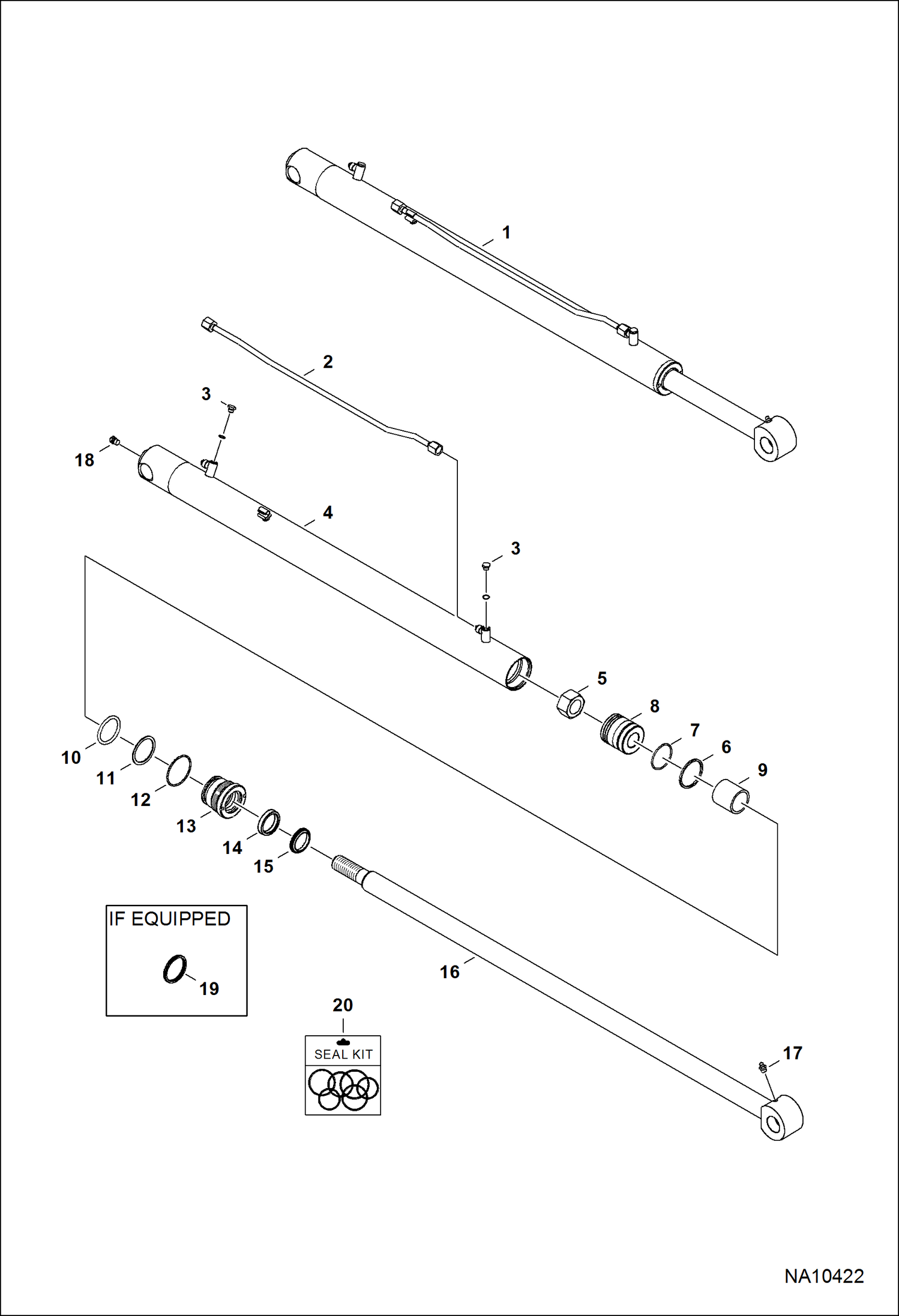 Схема ГИДРОЦИЛИНДР ПОДЪЕМА (БУФЕР)