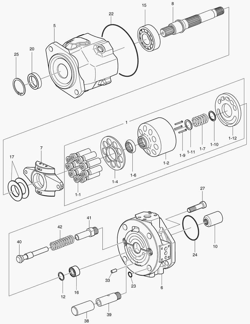 ОСНОВНОЙ НАСОС - РОТОР В СБОРЕ