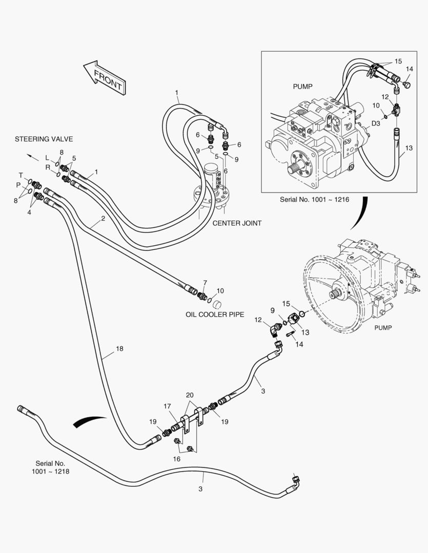 ПАТРУБКИ РУЛЕВОГО УПРАВЛЕНИЯ