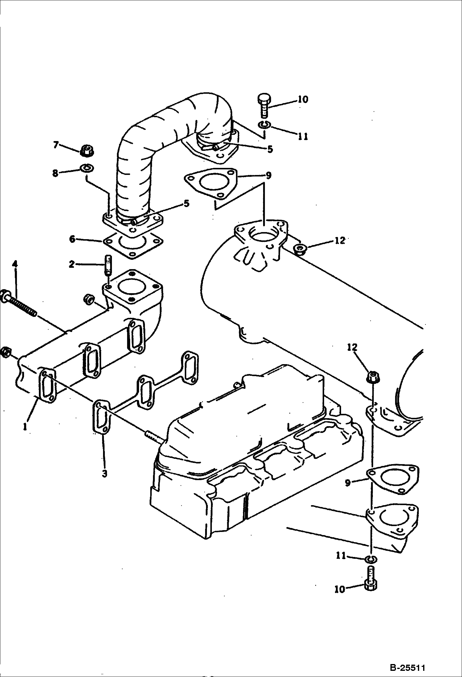 ВЫХЛОПНОЙ ТРУБОПРОВОД ДВИГАТЕЛЯ