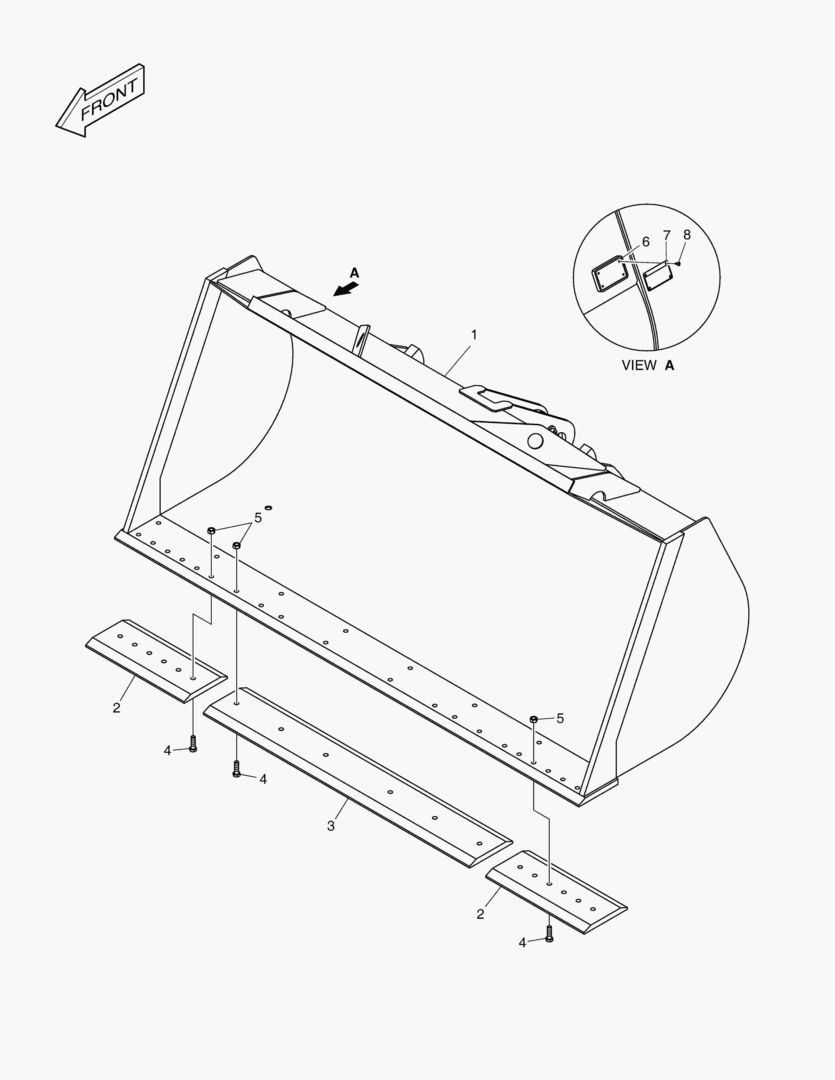 2140 BUCKET -2.0mВі CUTTING EDGE