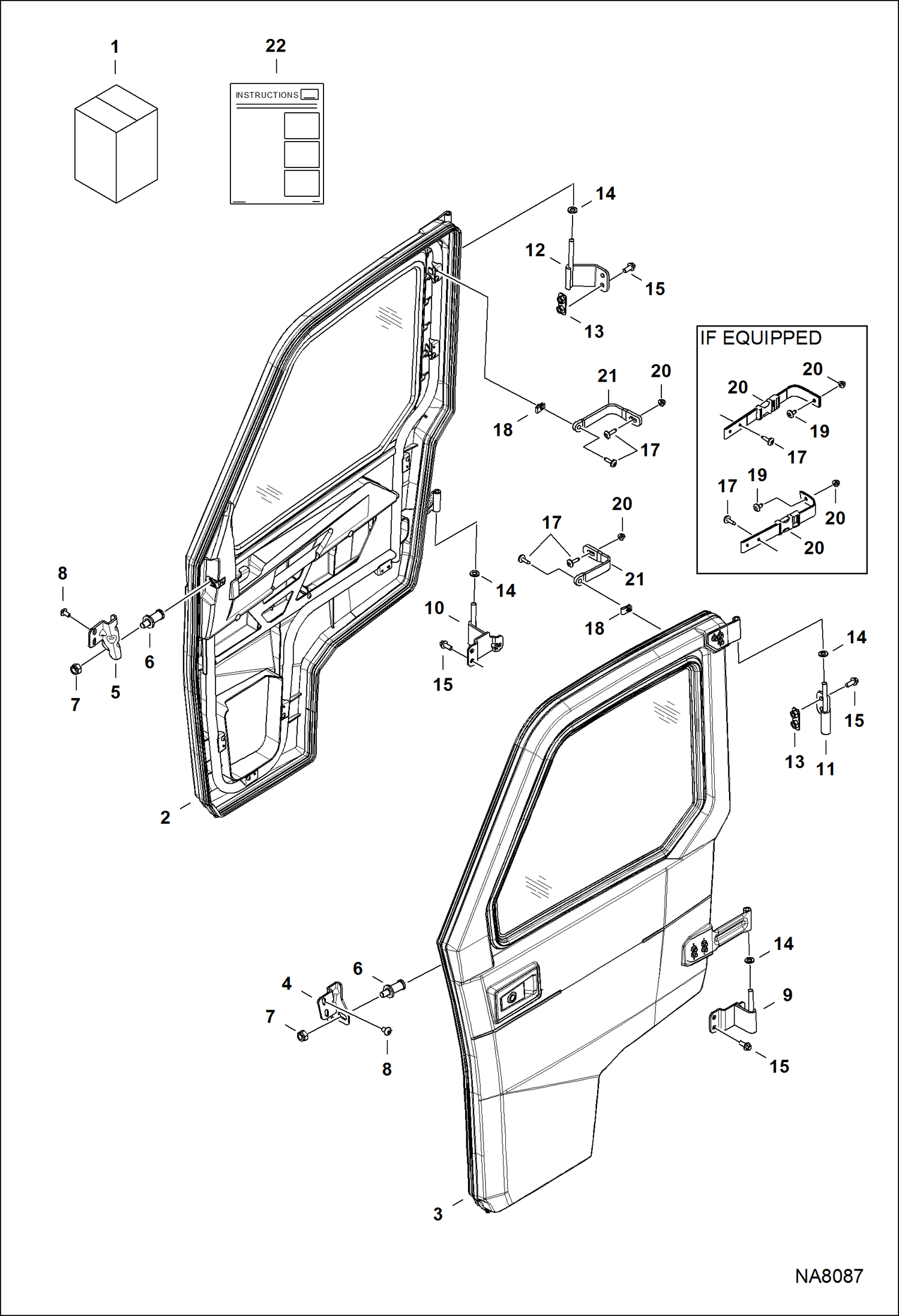 КОМПЛЕКТ ДВЕРЕЙ КАБИНЫ (ПРЕМИУМ И DELUXE)