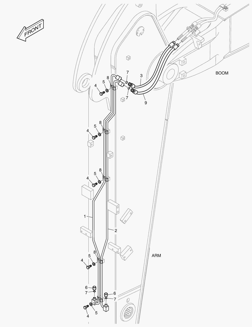 ГИДРОСИСТЕМА РУКОЯТИ - БЫСТРОУСТАНАВЛИВАЕМЫЙ ФИКСАТОР(РУКОЯТЬ 2.1 м)
