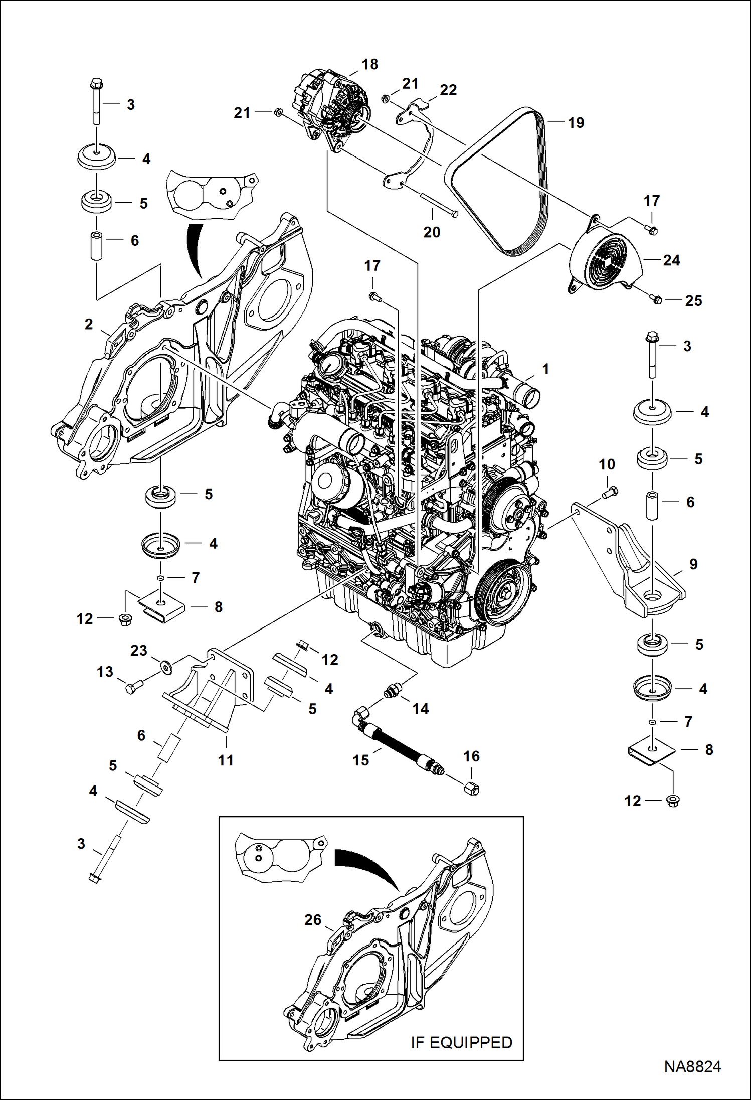 Схема ДВИГАТЕЛЬ, ЕГО ЧАСТИ