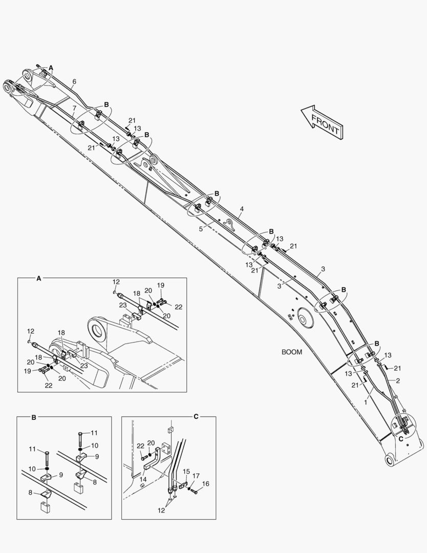 ГИДРОСИСТЕМА СТРЕЛЫ - СТРЕЛА 8.5 м(ВРАЩАЮЩИЙСЯ)