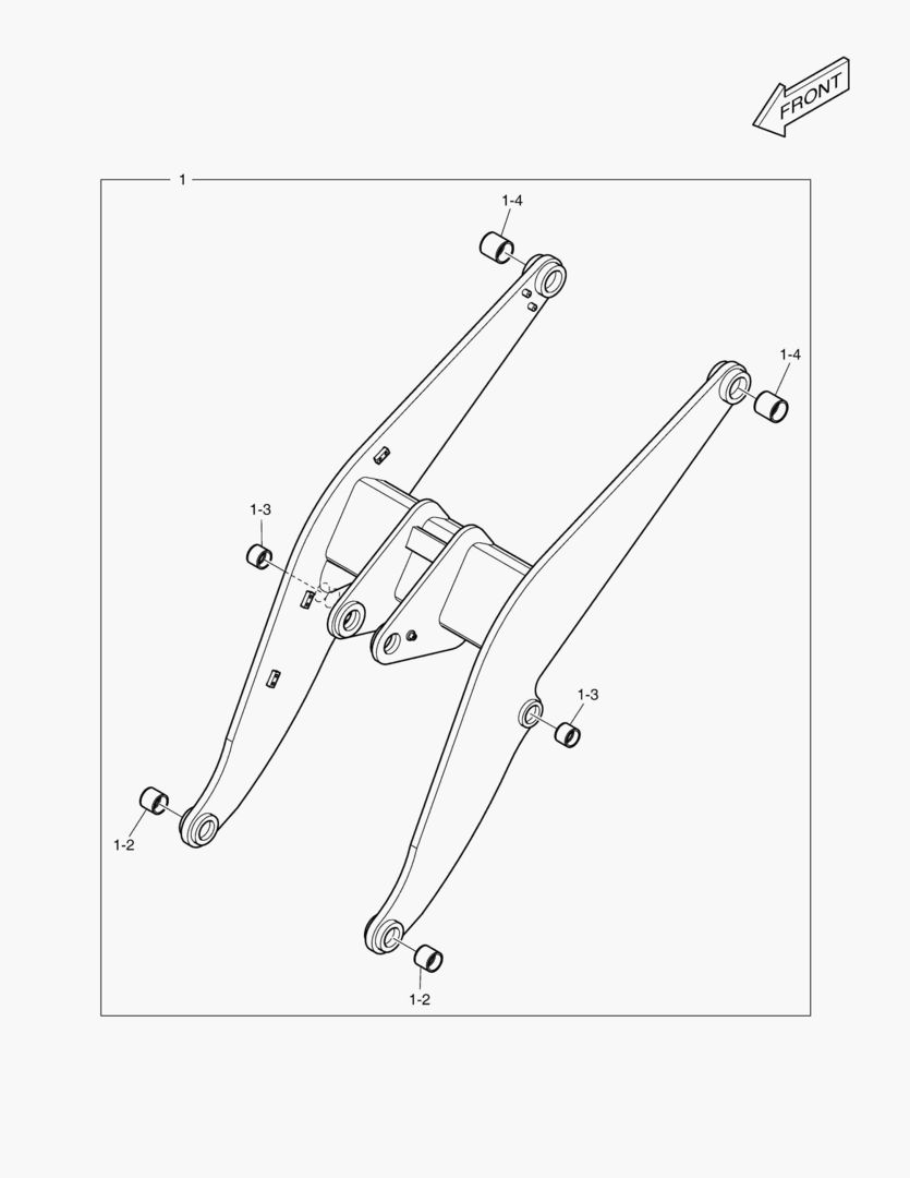 РУКОЯТЬ ПОГРУЗЧИКА - ДОБАВОЧНЫЙ ТРУБОПРОВОД